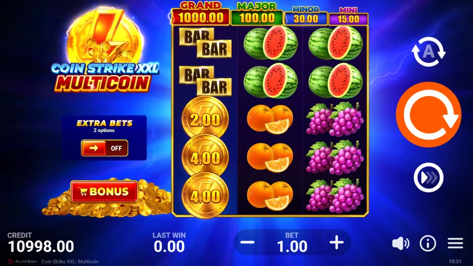 GRAND jackpot coin landing in Coin Strike XXL: Multicoin